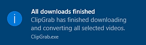 GlipGrab Download Finished