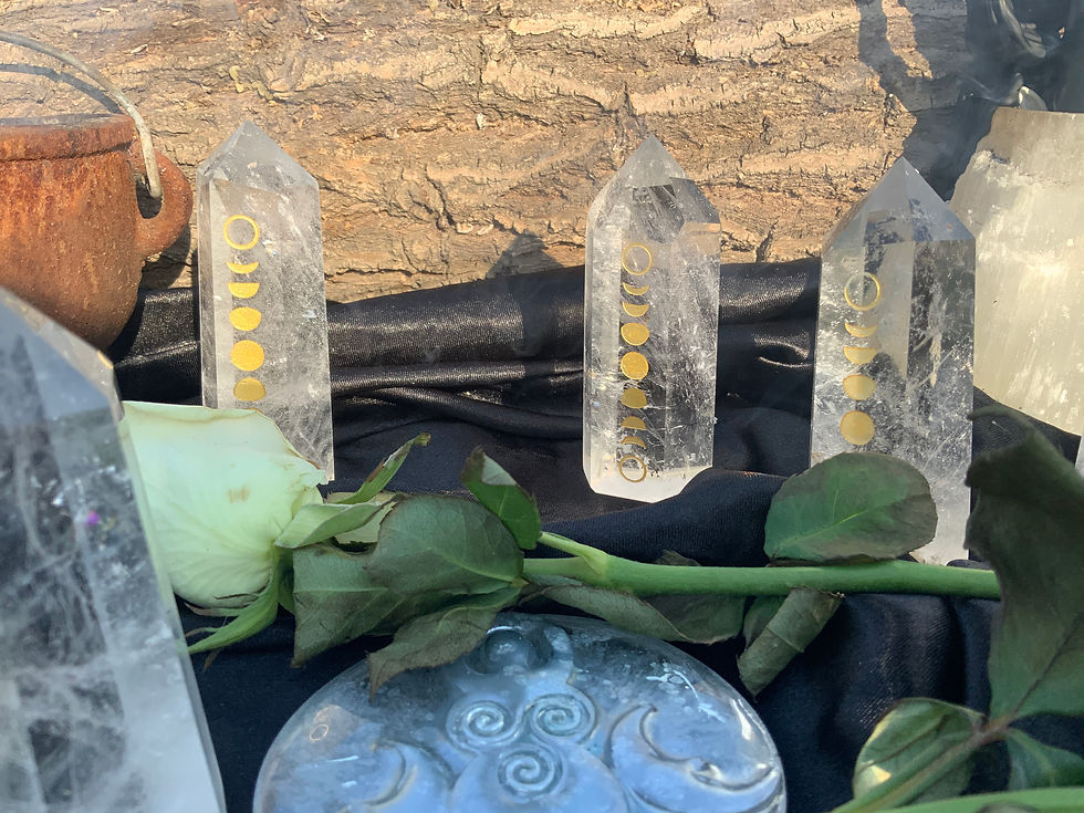 Clear Quartz Moon Phase Tower