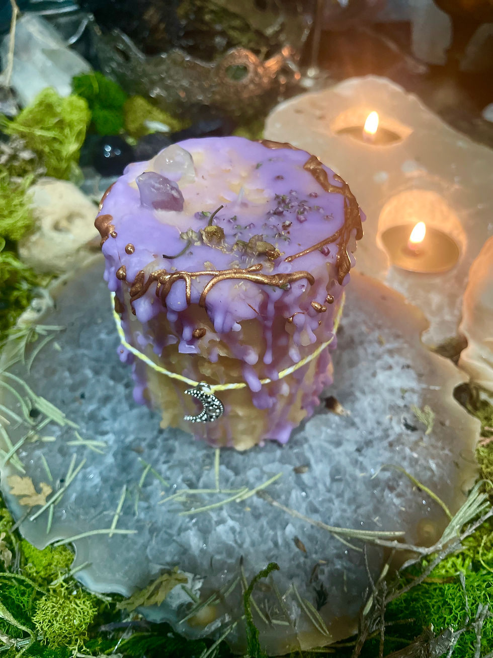 Imbolc Candle