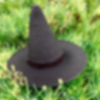 Thumbnail: Black Witch Hat with Ribbon