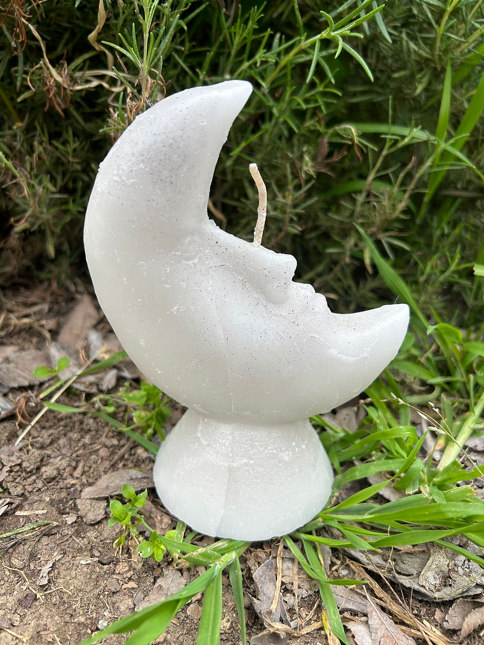Crescent Moon Cleansing Candle