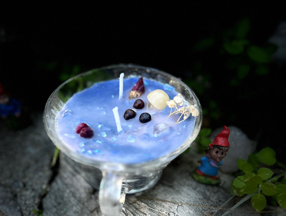Fae Candle in Vintage Tea Cup