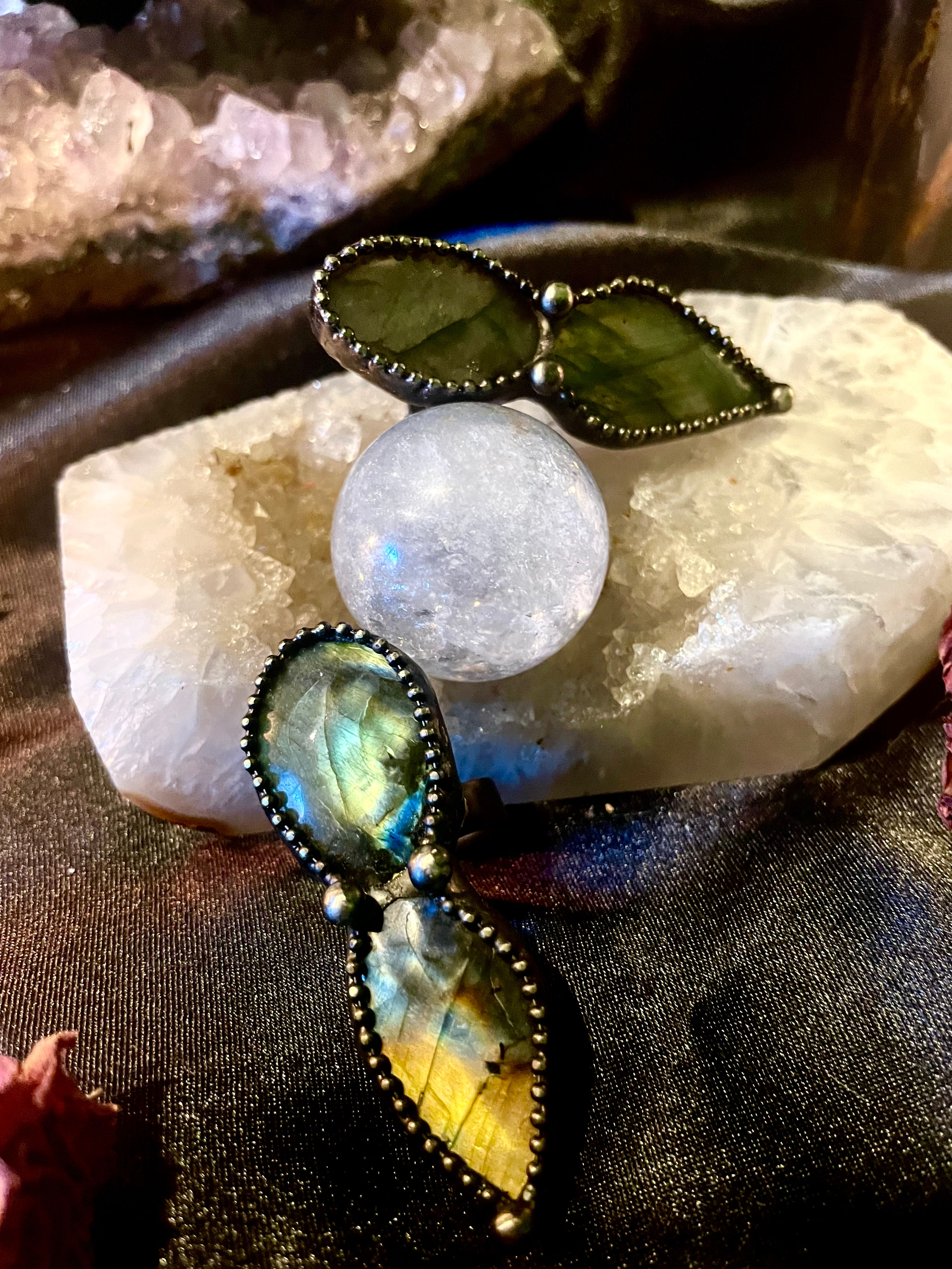 Large Labradorite Intuition Ring