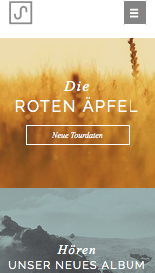 Musik website templates – Indie-Folk Musiker