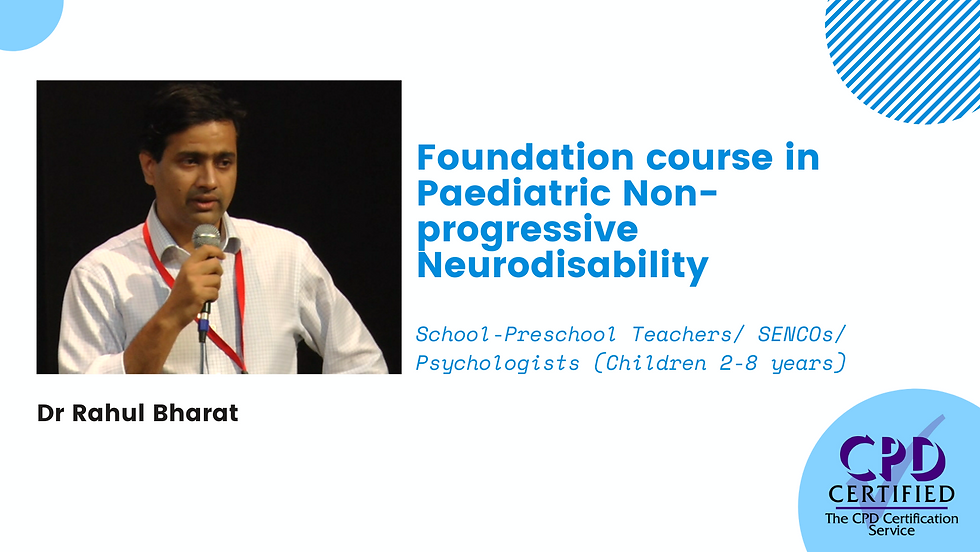 Foundation Course in Paediatric Neurodisability Webinar