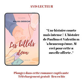 Avis lecteurice LES BILLETS DOUX