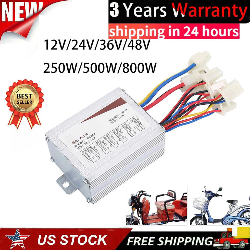 Thumbnail: DC Electric Bicycle Controller E-bike Accessories 12V/24V/36V/48V 250W/500W/800W