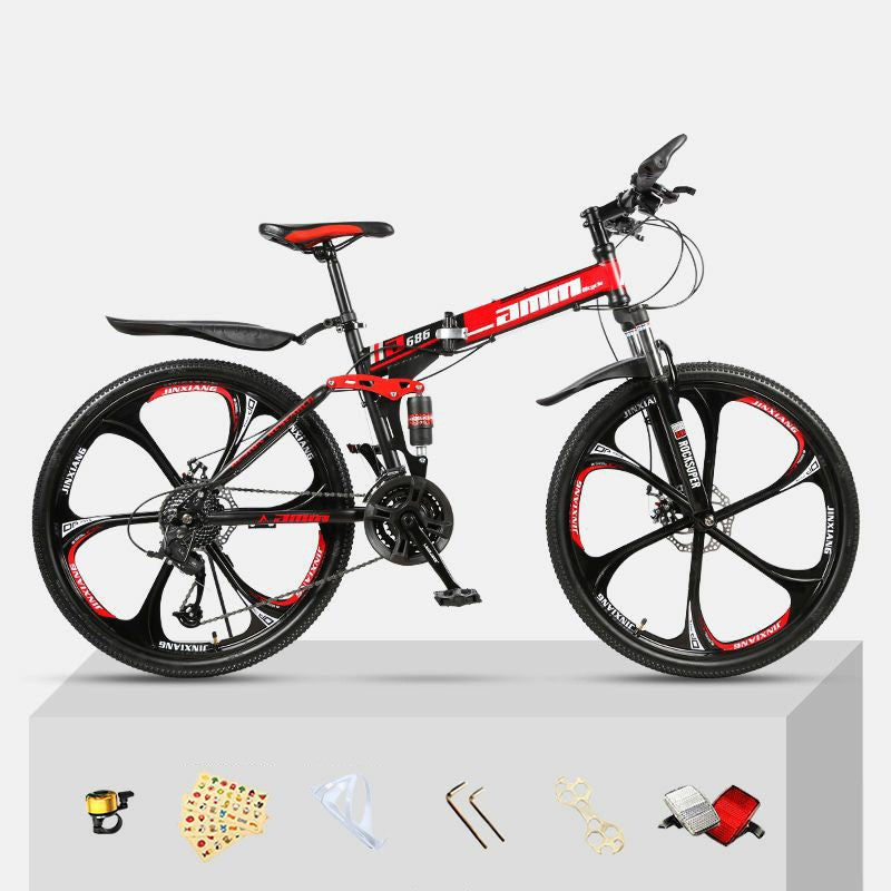 Thumbnail: Dual Shock Absorbing Off-road Variable Speed Racing Male And Female Student Bike