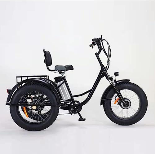 Thumbnail: 500W Motor Adult Electric Trike, Fat Tire Mountain E-Bike 48V 10ah Battery 7 Spe