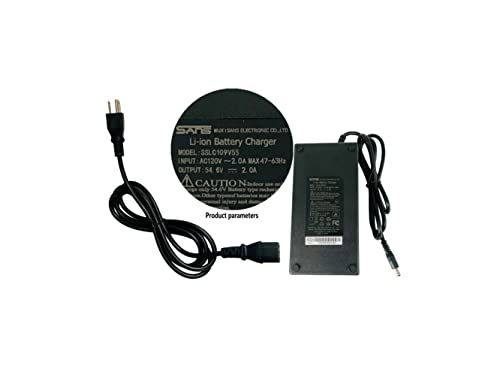 Thumbnail: 48-54.6V 2A Electric Bike Charger for 48V Lithium Battery Input Voltage AC120V(D