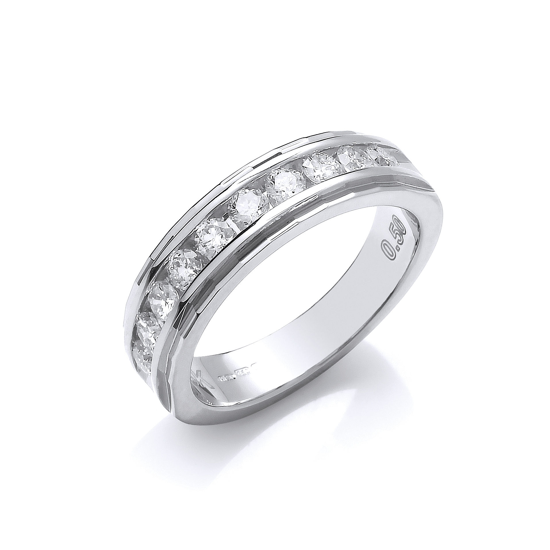 9ct White Gold Diamond Eternity Ring