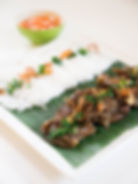 ★ X3. Lemongrass pork with banh hoi noodles