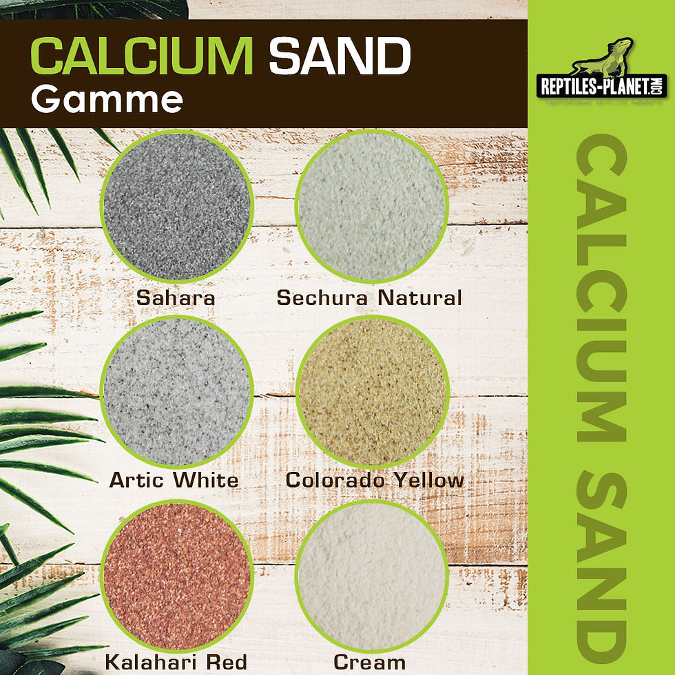 Miniaturbild: Calcium Sand Colorado Yellow - Kalziumsand-Substrat für Terrarium - 5 kg
