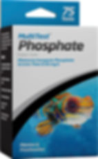 Multitest 75 tests PO4, idéal pour surveiller les niveaux de phosphates dans les viviers professionnels.