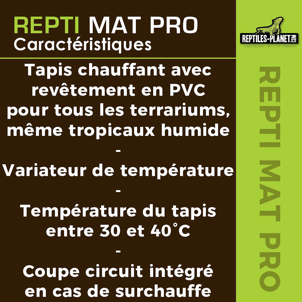 Miniaturbild: Repti Mat Pro - Heizmatte für Tropenterrarium - 16 W / 20x30 cm
