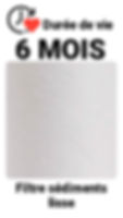 durée de vie filtre sédiments lisse OsmoFLOW