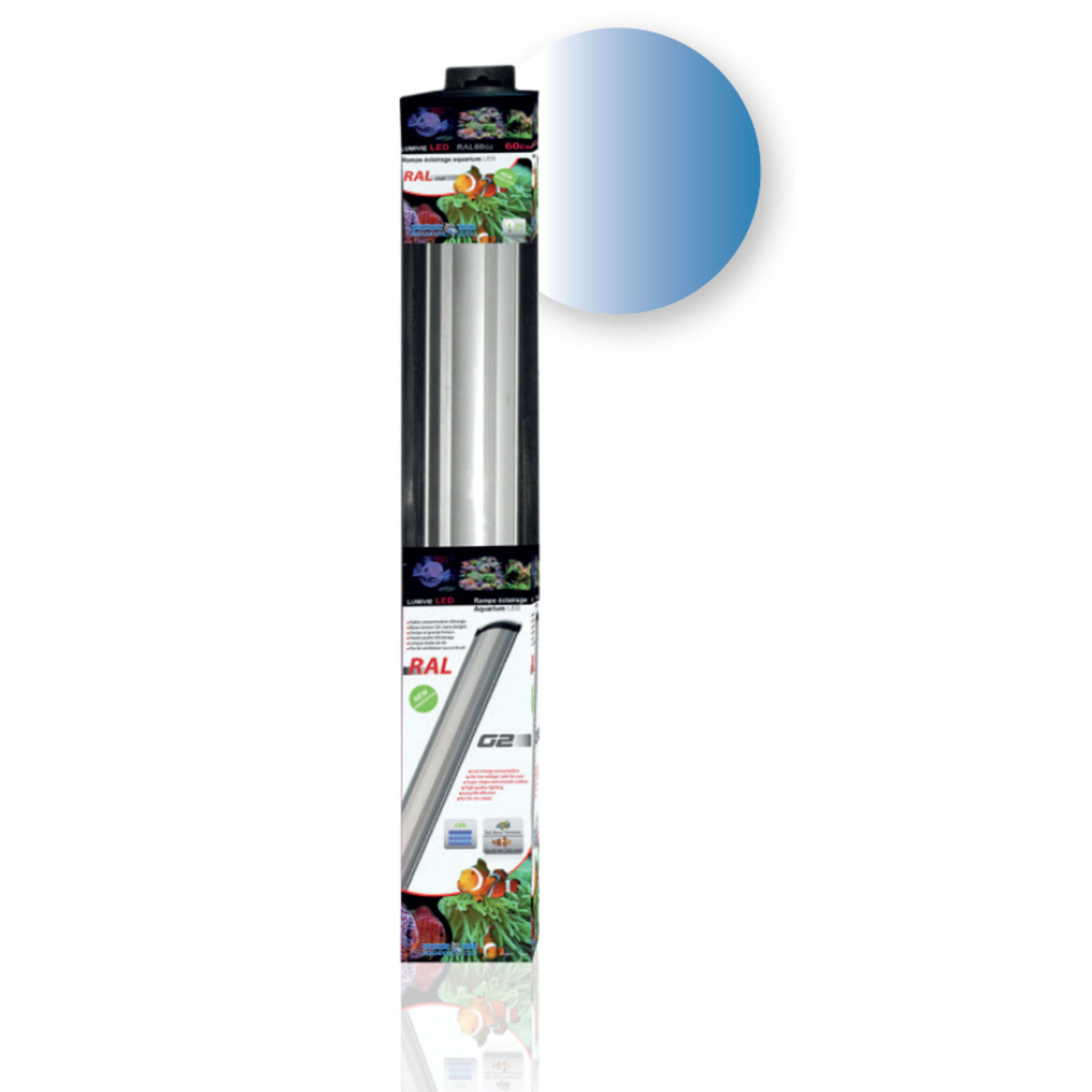 RalG2 - Blanc Bleu - 9W - 50 cm