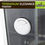 Miniaturbild: Aluminium-Terrarium Elegance - Schwarz - 80x45x45 cm
