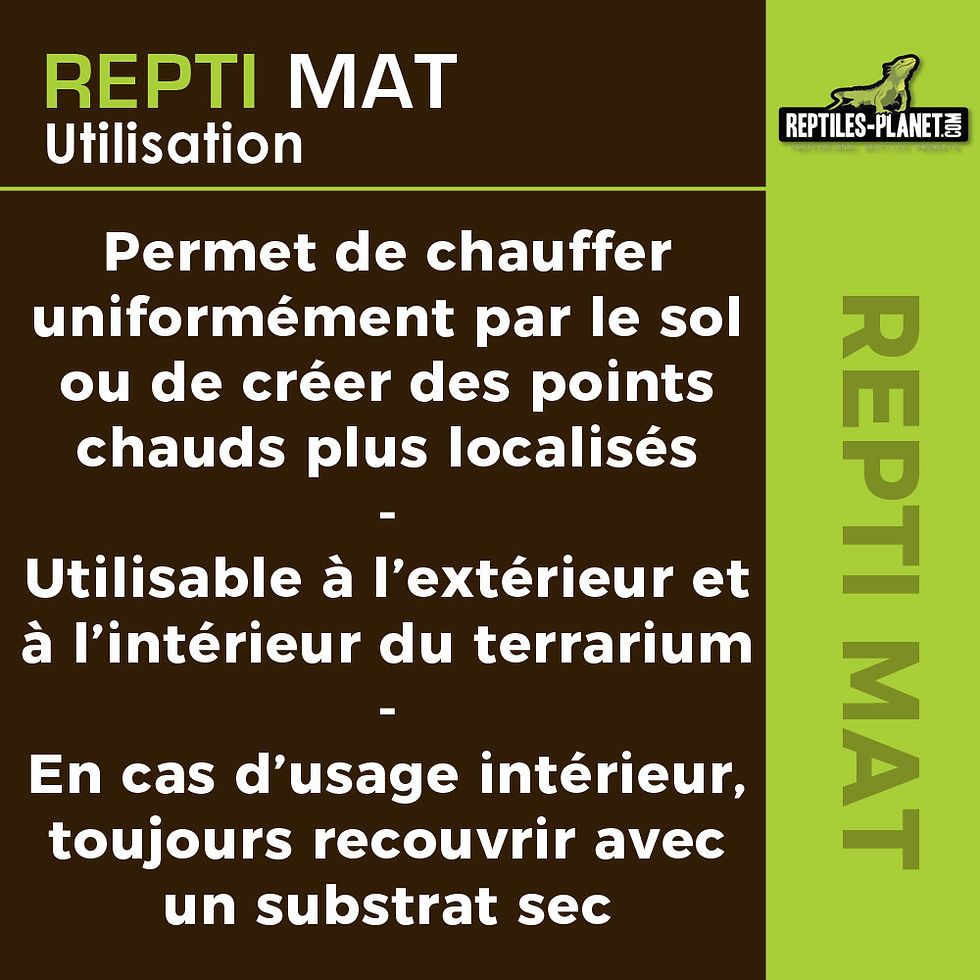 Miniaturbild: Repti Mat - Heizmatte für Terrarien - 14 W / 28x28 cm
