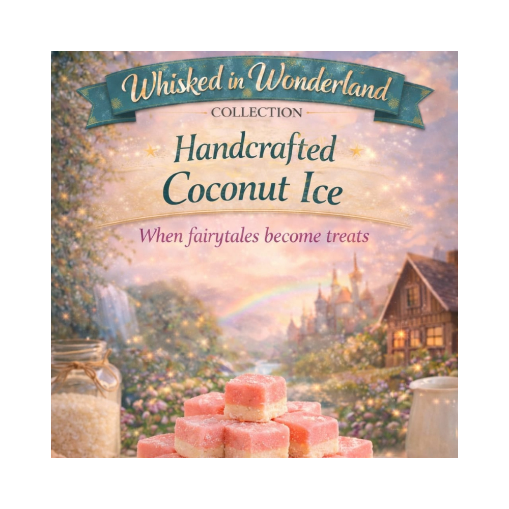 Mini coconut ice bars