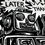 Thumbnail: close up detail of robot face linoleum print