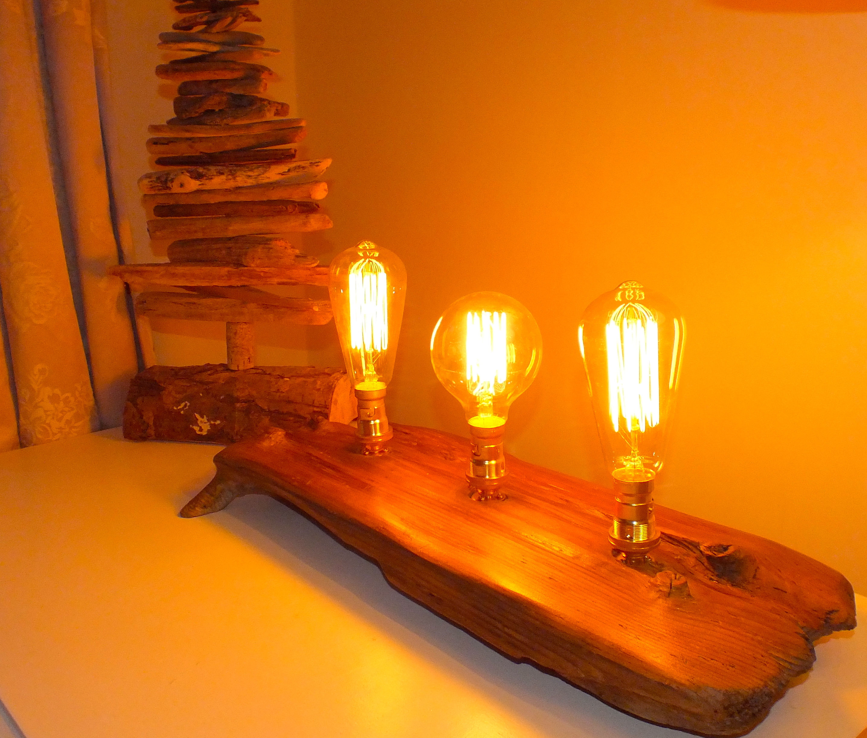 Driftwood Flat Lamp