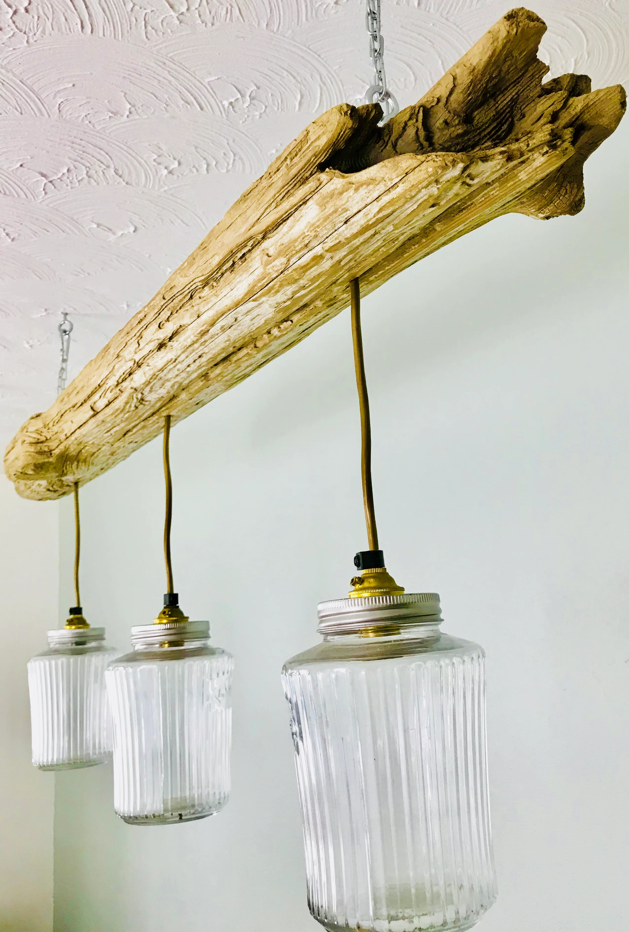 Jar Ceiling Light Welsh Driftwood Jar Ceiling Light Welsh Driftwood