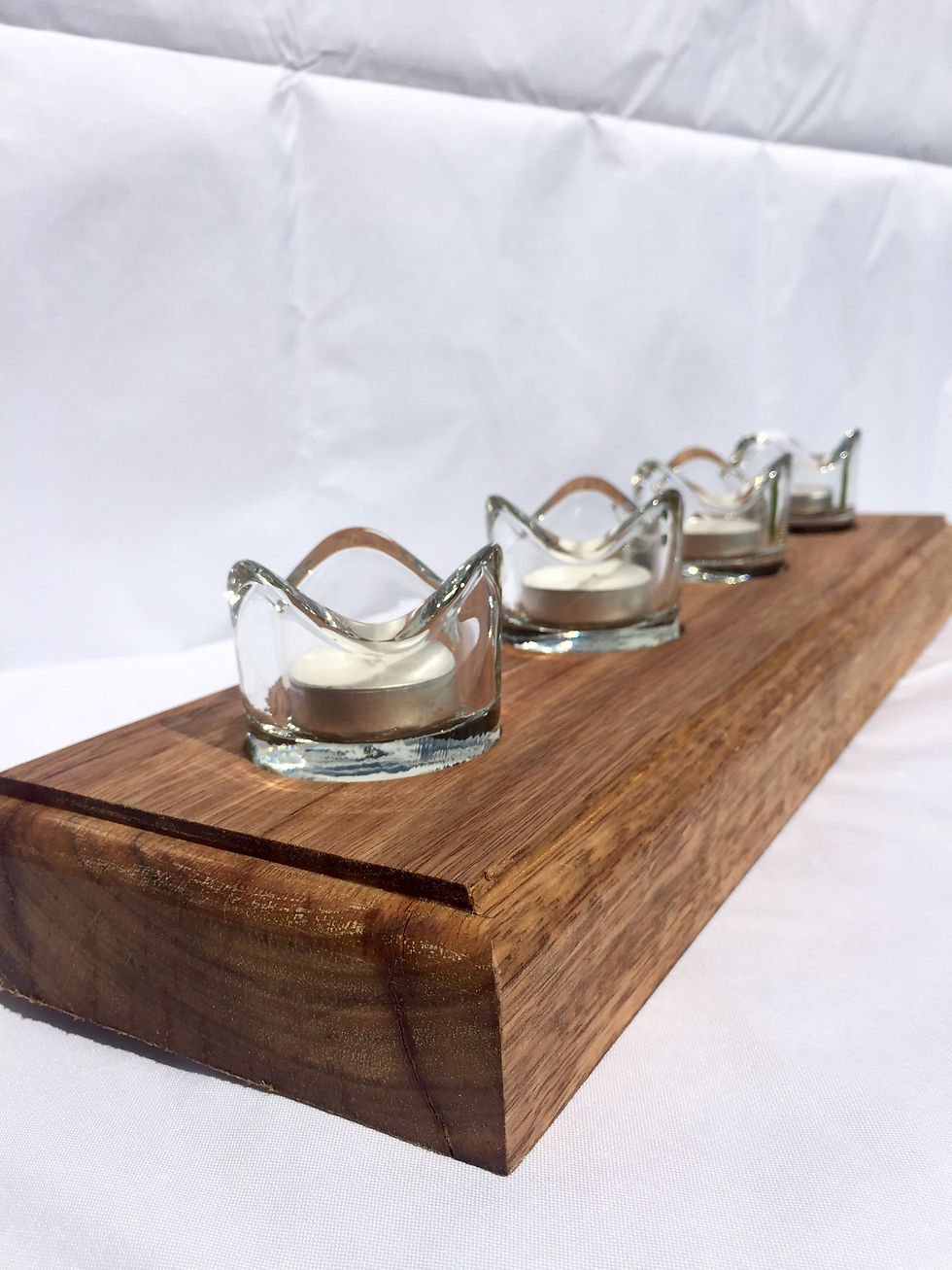Thumbnail: Reclaimed Australian Oak Candle Holders
