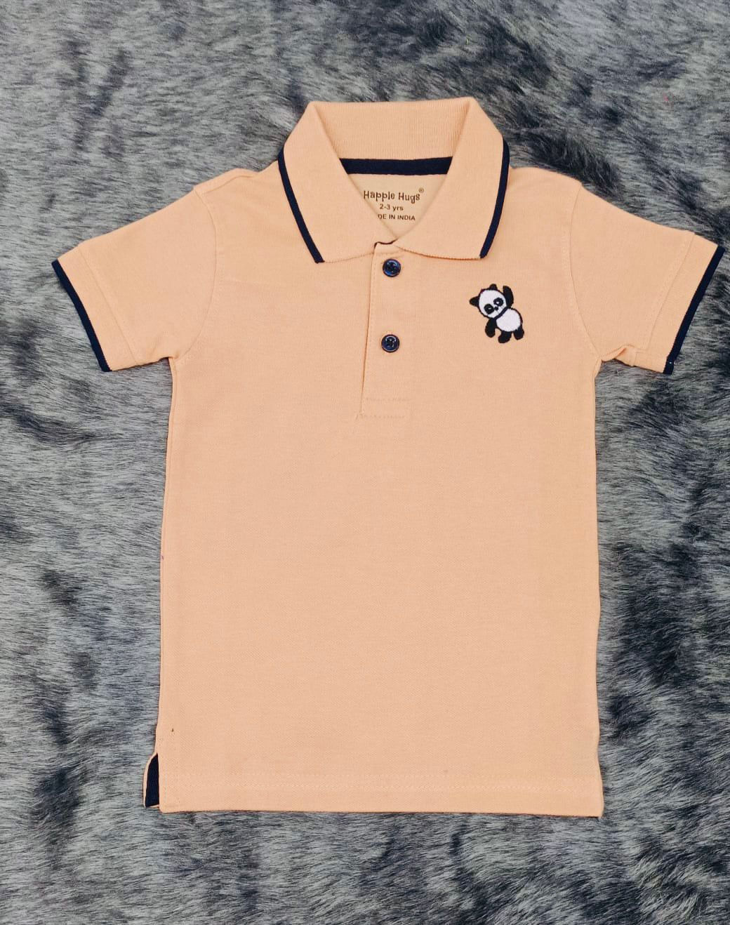 Orange panda Polo Tee