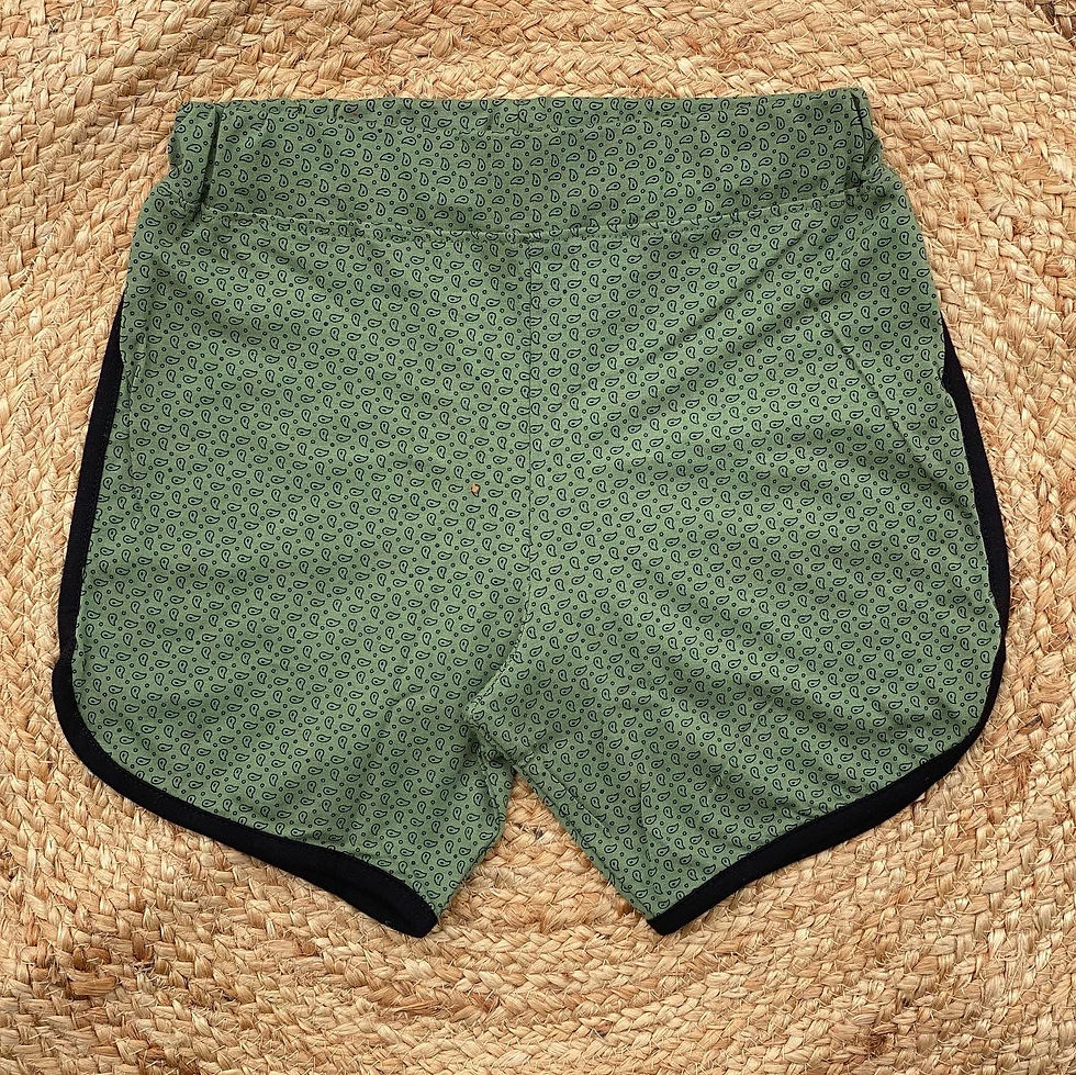 Girls Green AOP Shorts