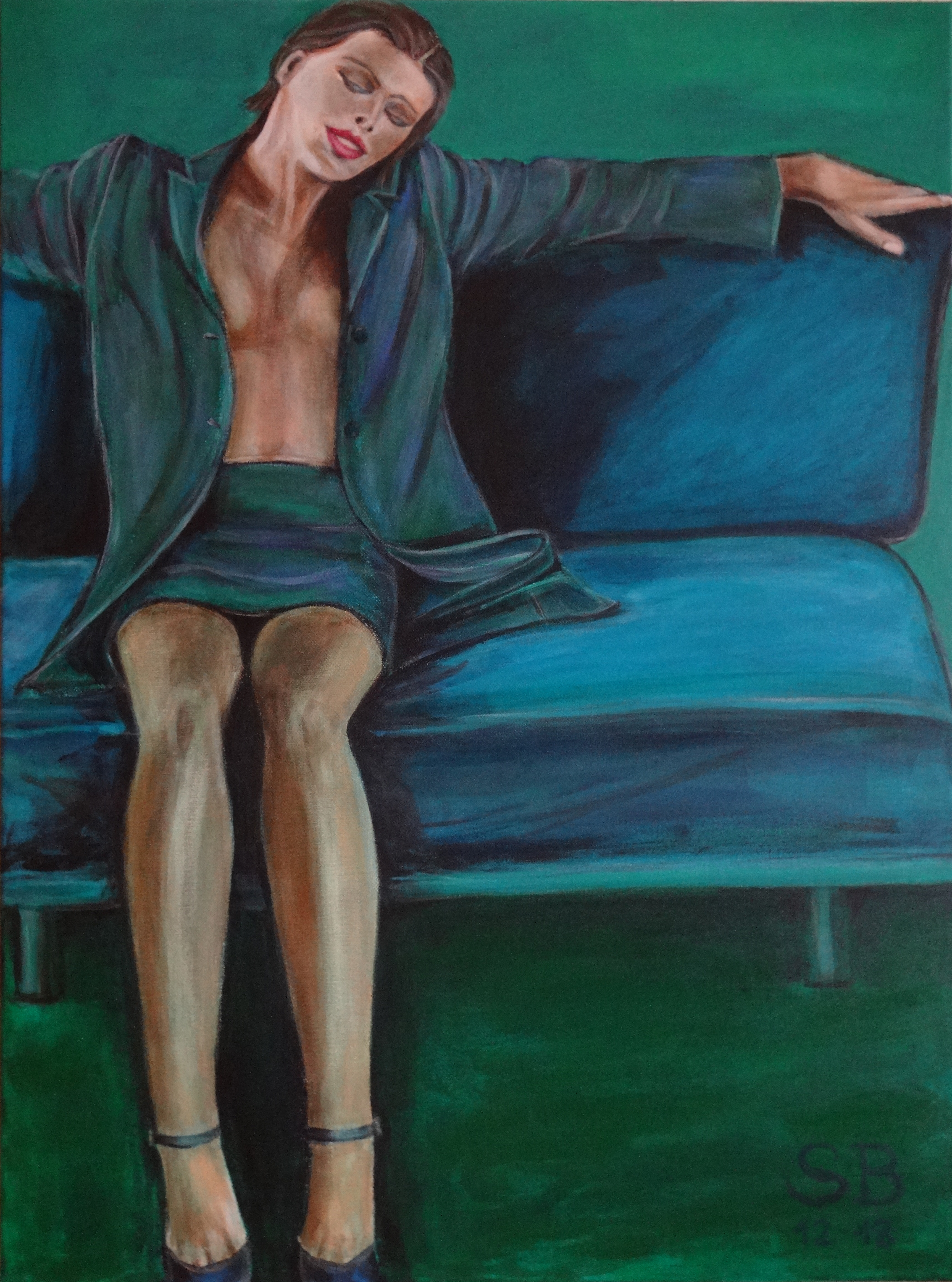 In Blue-Green Mood