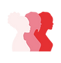 Silhouettes de femmes, symbole des rencontres entre femmes enceintes