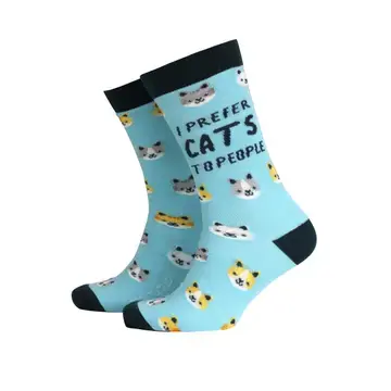 Bamboo Sock's - Men's - I Prefer Cats to People