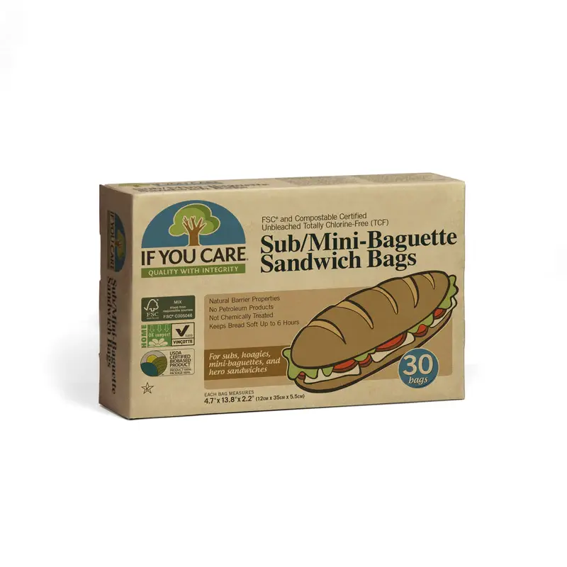 If You Care - Sub / Mini Baguette Sandwich Bags