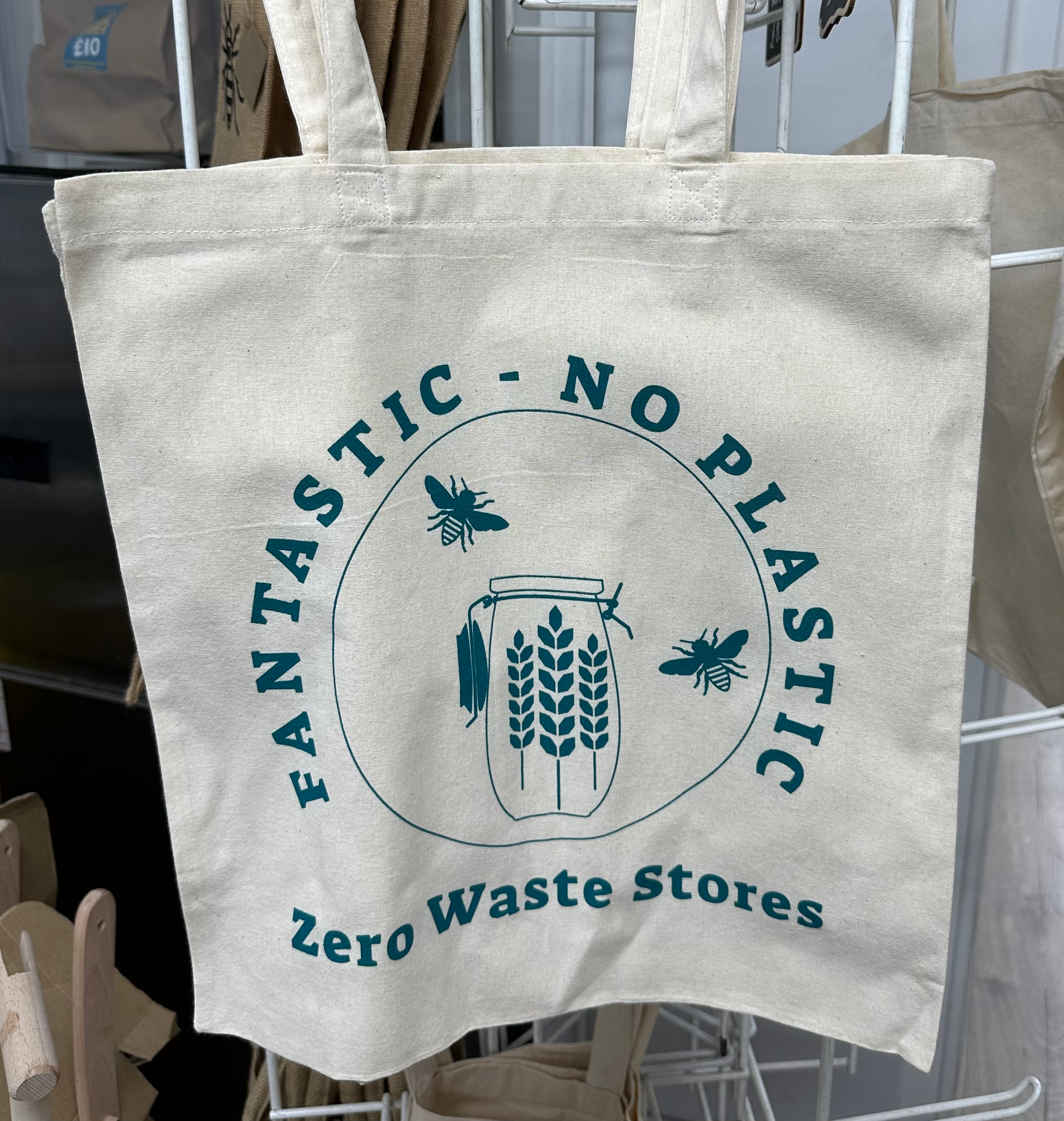 Cotton Logo Bag with Long Handles