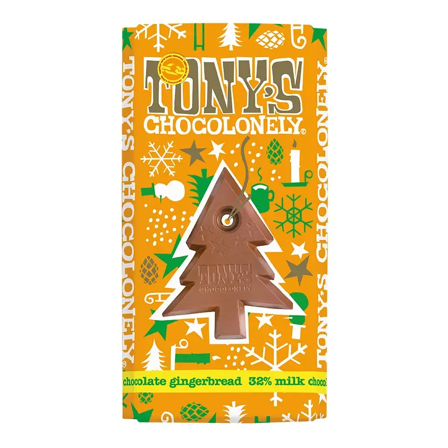 Tony's Chocolonely - Milk Chocolate Gingerbread - 180g
