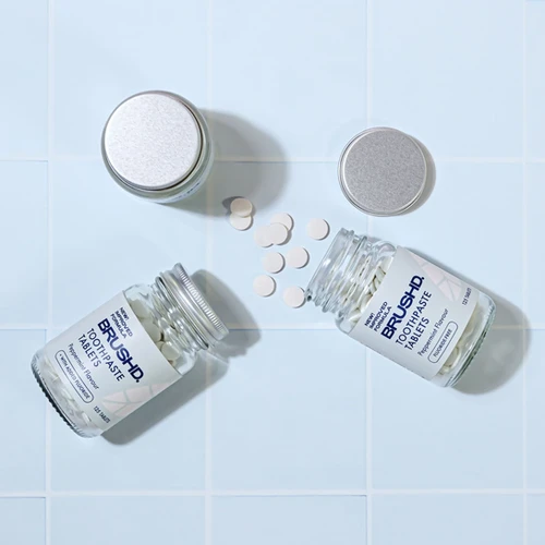 Toothpaste Tablets 125 Jar BRUSHD FANTASTIC NO PLAS