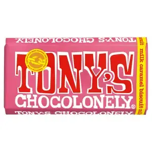 Tony's Chocolonely - Milk Caramel Biscuit