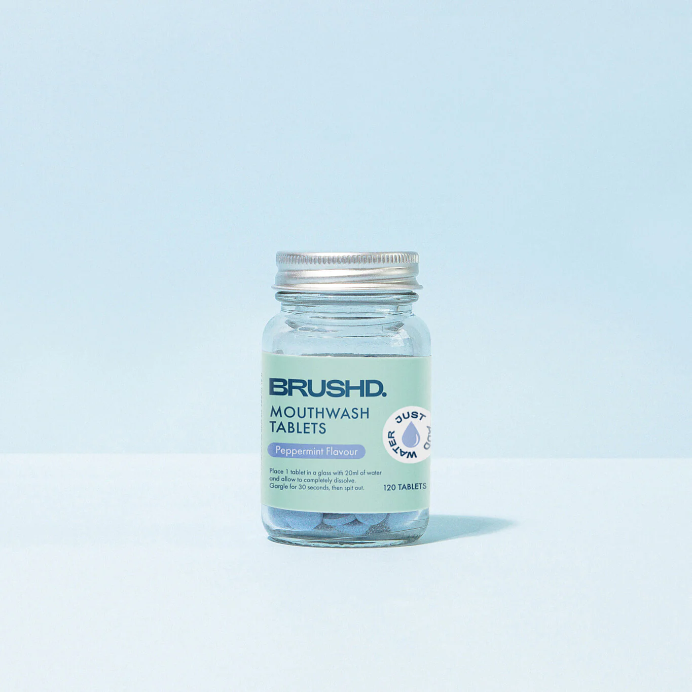 Mouthwash Tablets 120 Jar BRUSHD FANTASTIC NO PLAS