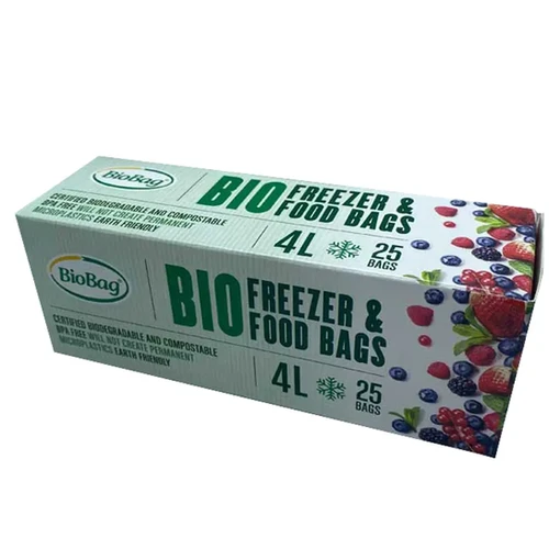 Compostable Food & Freezer Bags 4 Litre FANTASTIC NO PLAS