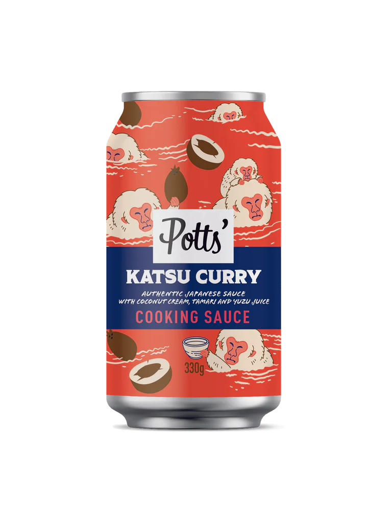Potts' Katsu Curry Cooking Sauce in a Can 330g FANTASTIC NO PLAS