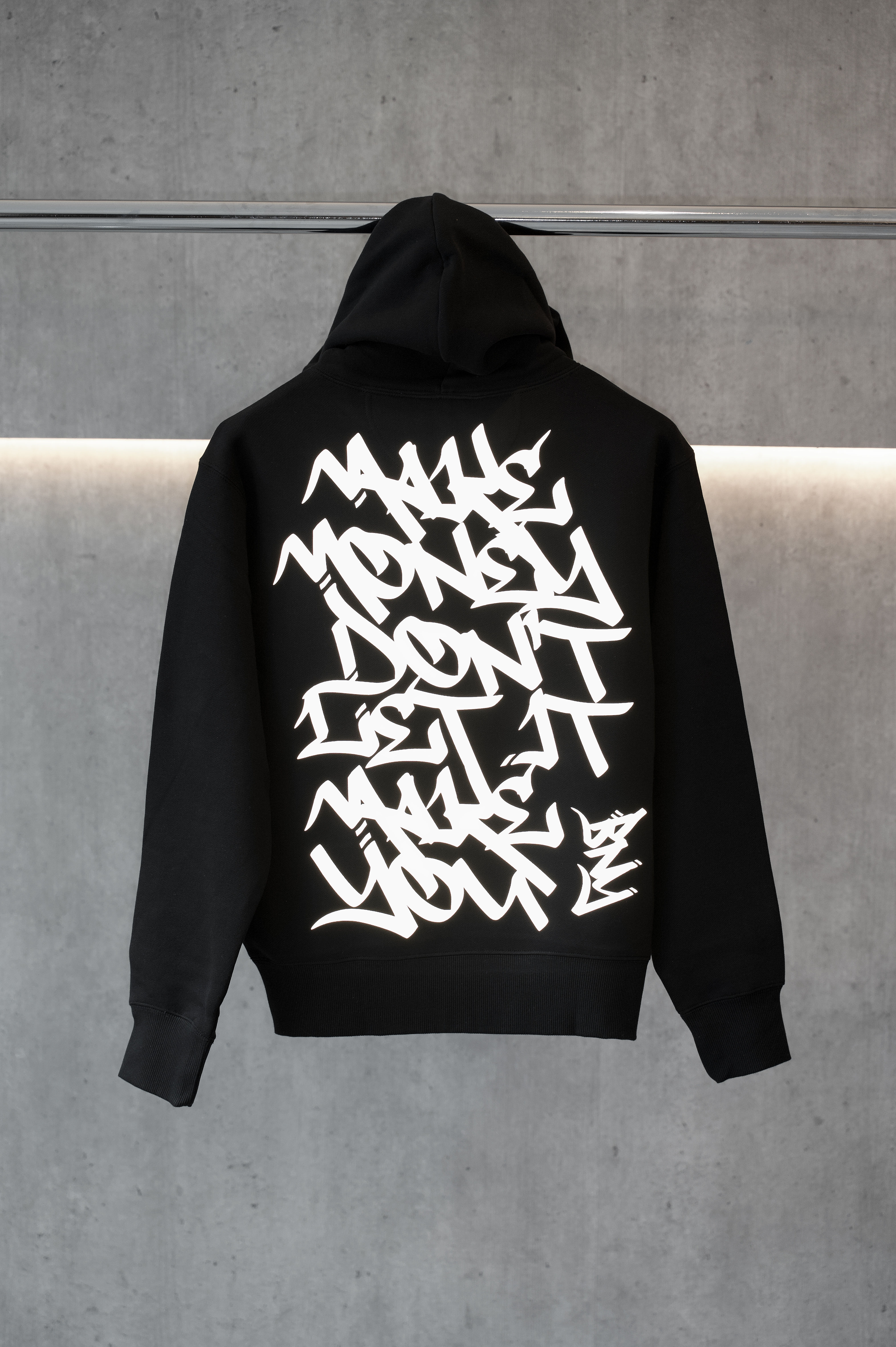 Make Money Silver Reflective Hoodie