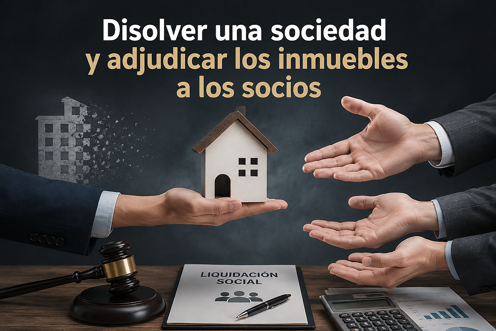 entrega inmuebles a socios