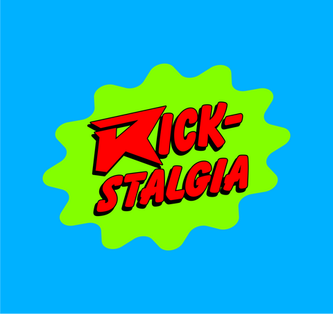 A green splat logo with red text and a black drop shadow