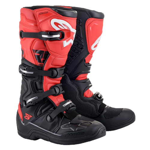 Alpinestars Tech 5 Boots - Black/Red | MxBoot.com