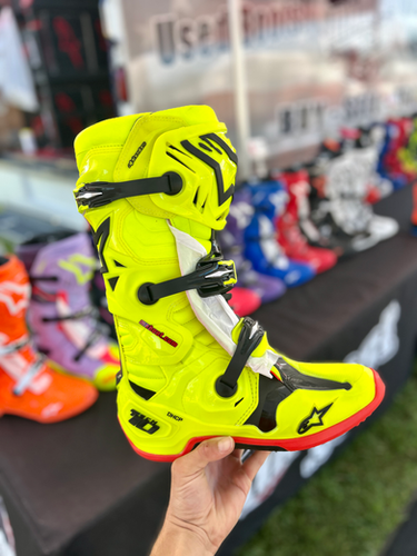 Alpinestars Tech 10 Boots - Flo Yellow/Black/Flo Red | MxBoot.com