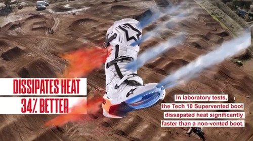 2026 Alpinestars Tech 10 Supervented Boots - Orange | MxBoot.com