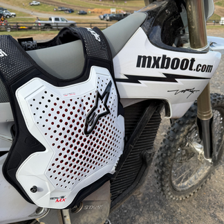 Front view of Tech-Air Mx highlighting chest and shoulder protection