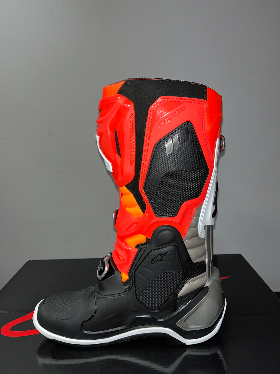 Thumbnail: Alpinestars Tech 10 MX Boots Orange lightweight motocross boots with reinforced ankle support