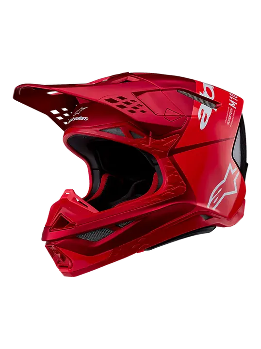 Alpinestars Supertech M10 Flood Helmet - Red Fluo/Red Matte